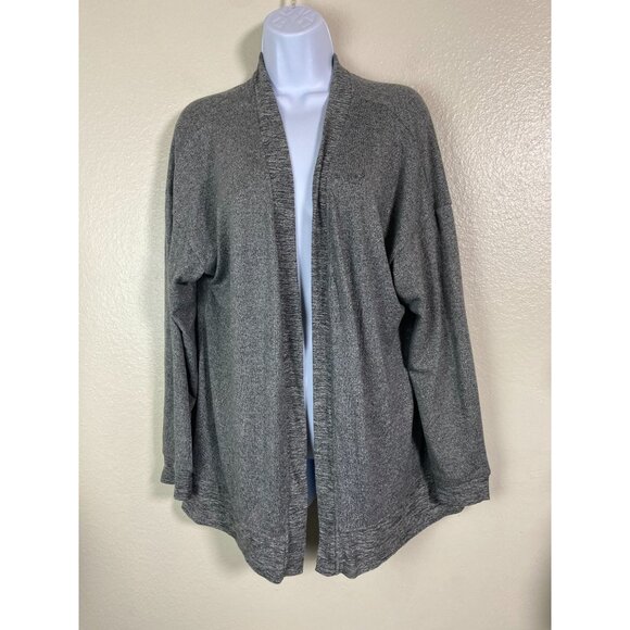 Cuddl Duds Open Front Lightweight Cardigan Sweater Gray Long Sleeve Womens Large - Picture 9 of 11